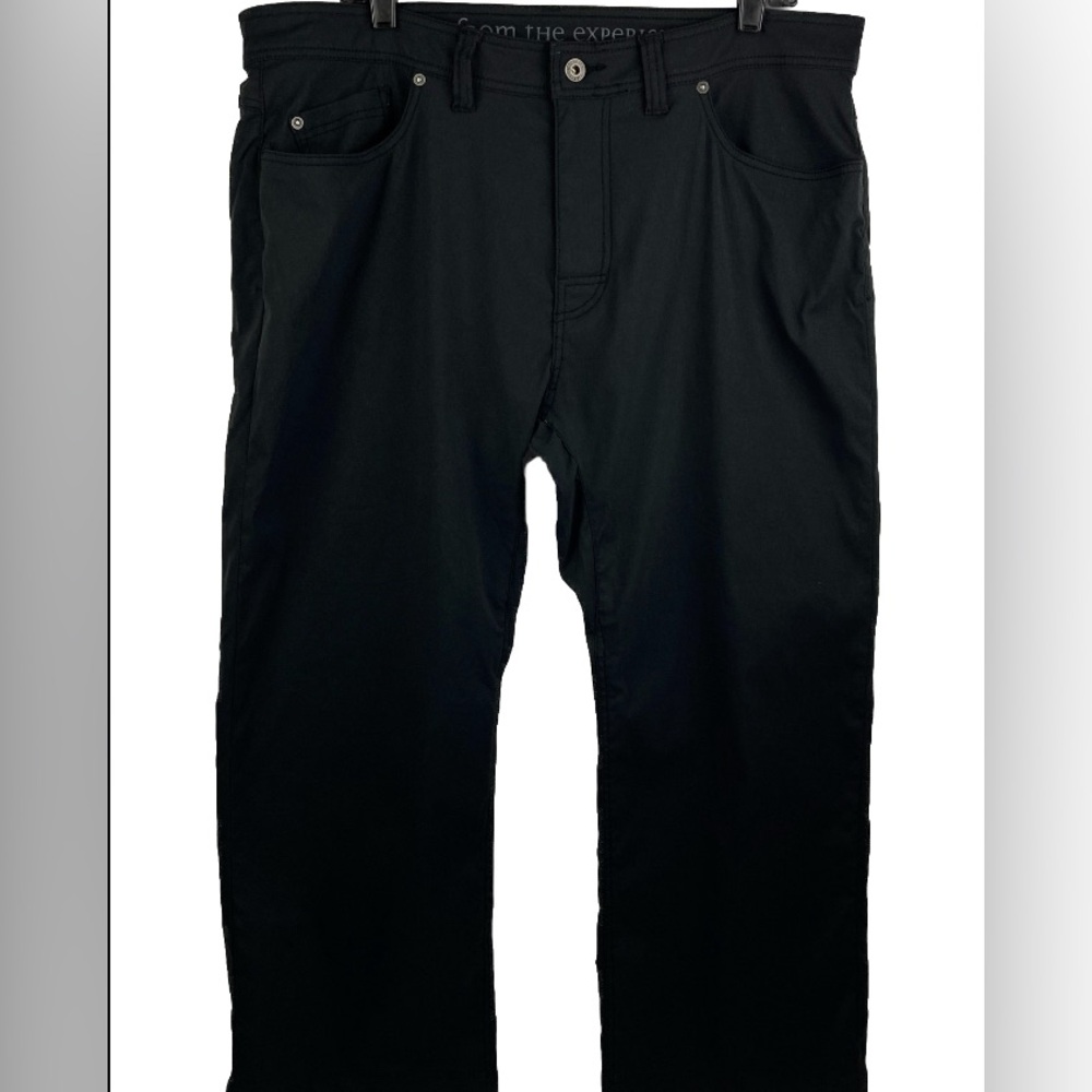 Prana Mens Gray Size 38 Pants Breathe Slim Fit Hiking Camping Outdoors